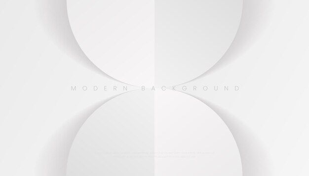 Vector abstract white grey minimal shape background