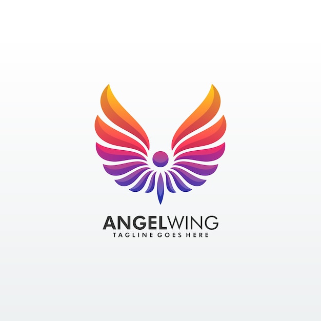 Abstract Wing Colorful Premium Logo Template