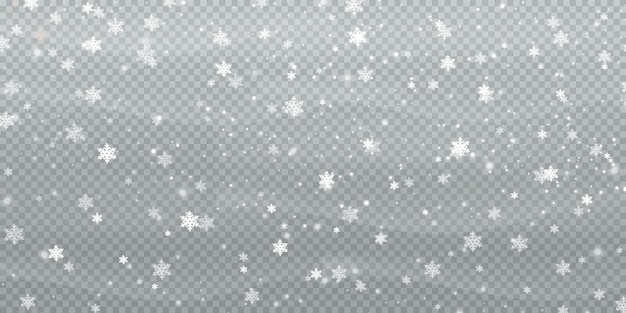 Abstract winter background from snowflakes