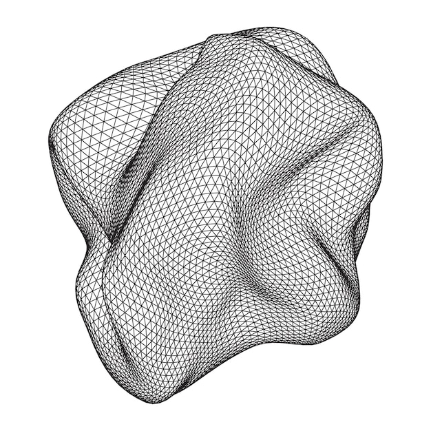 Abstract wireframe mesh