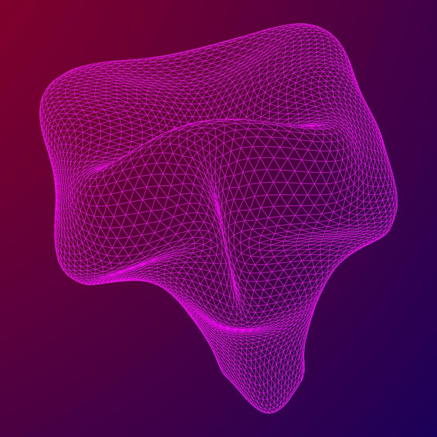 Abstract wireframe mesh