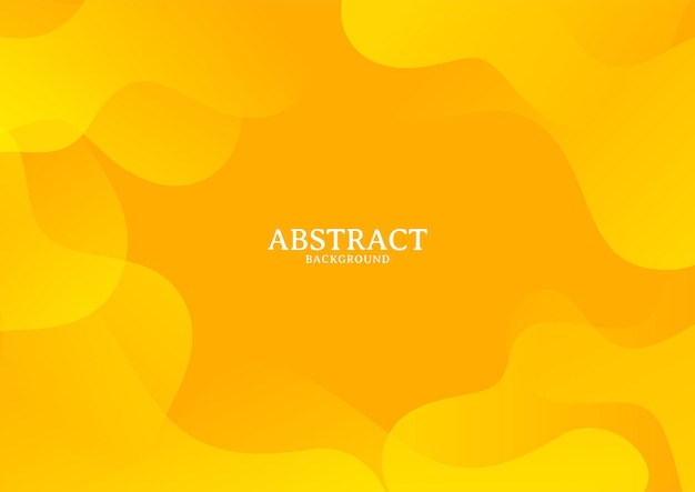 Abstract yellow gradient background concept, Geometric fluid shape background design