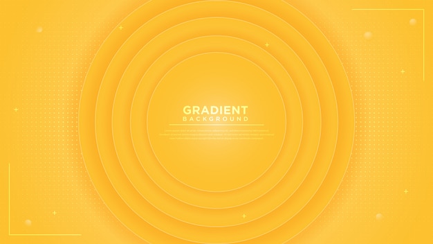 Abstract yellow gradient circle background