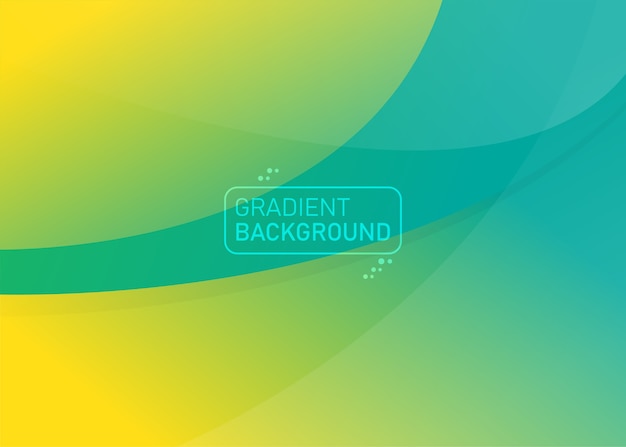 Abstract yellow and green gradient background