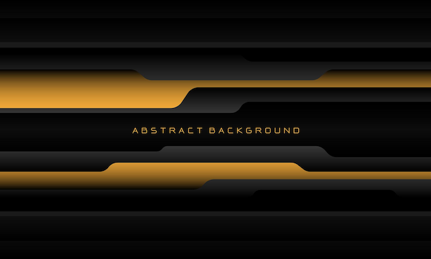 Abstract yellow grey black cyber luxury futuristic technology background vector