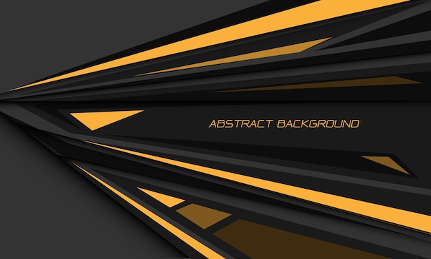 Abstract yellow speed black shadow grey direction geometric grey design modern futuristic background