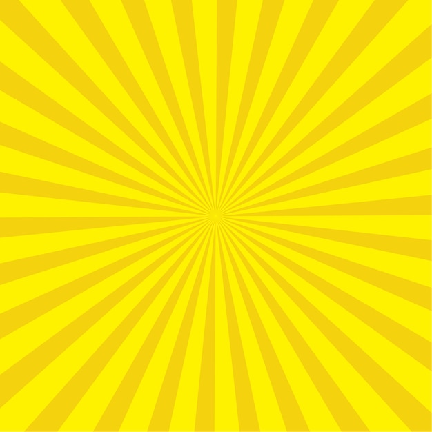 Abstract Yellow sunburst design template