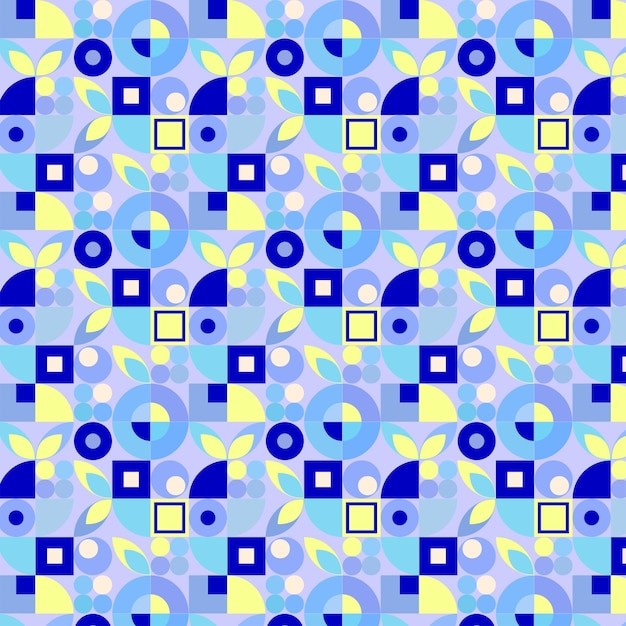 Abstraction vector geometric pattern in bluelila tones