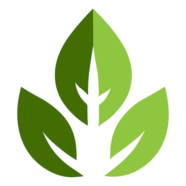 Abstracts nature leaf green logo icon