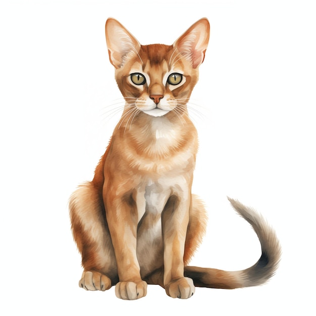 Abyssinian kitten cat