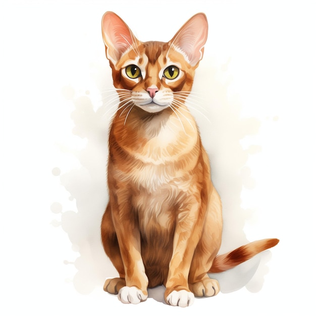 Abyssinian kitten cat