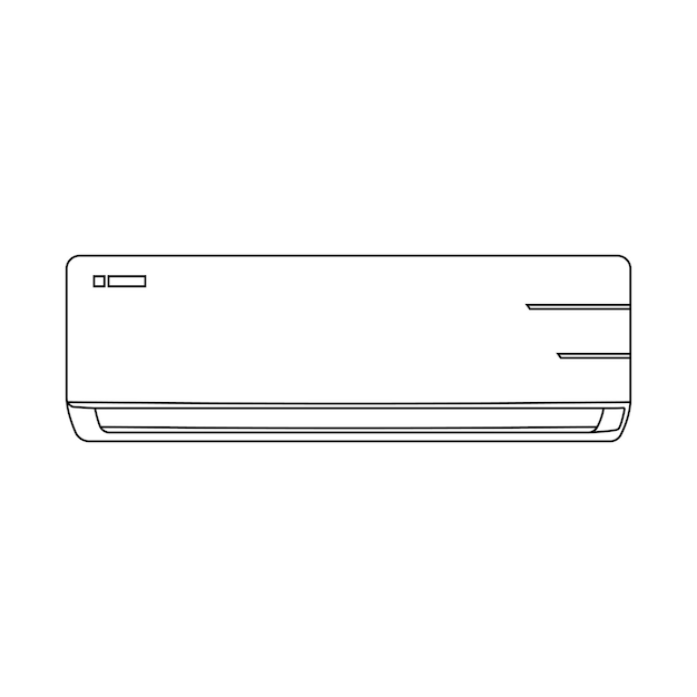 Ac cooling air conditioner vector design and line art Ac air condition vector images