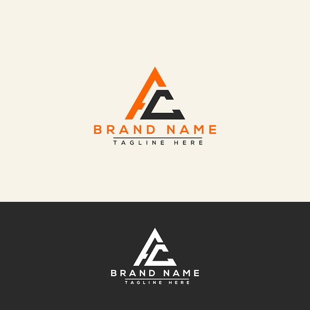 AC logo Design Template Vector Graphic Branding Element