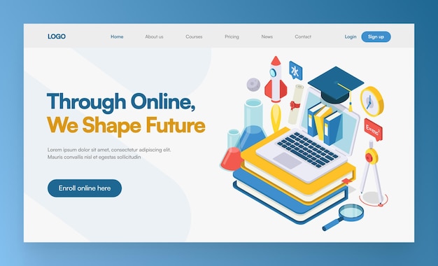 Academic Course Landing Page Template