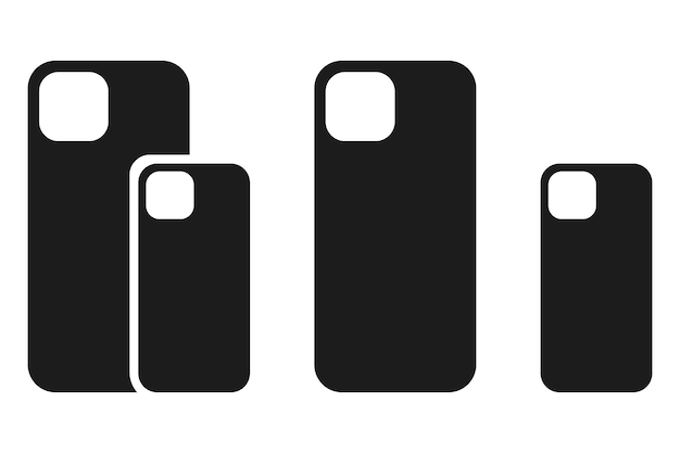 Accessories for phones. Phone case icon. Vector illustration