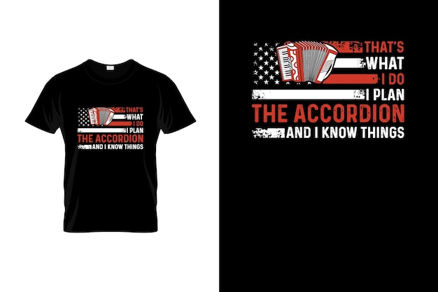 Accordion TShirt Design