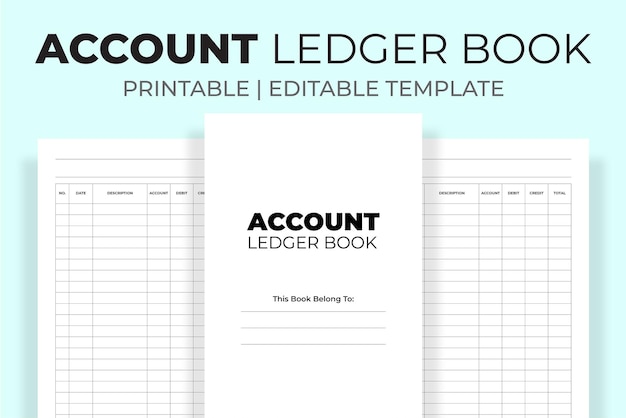 Account ledger book