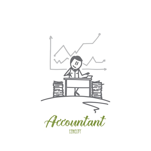 Accountant concept illustration