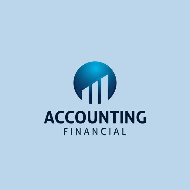 Vector accounting financial logo designs modern