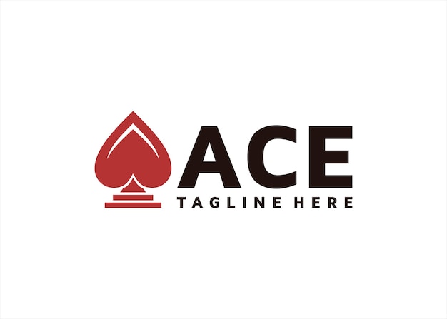 Vector ace logo design icon symbol