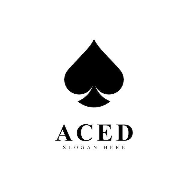 Ace logo icon design for Card Game  Casino Business