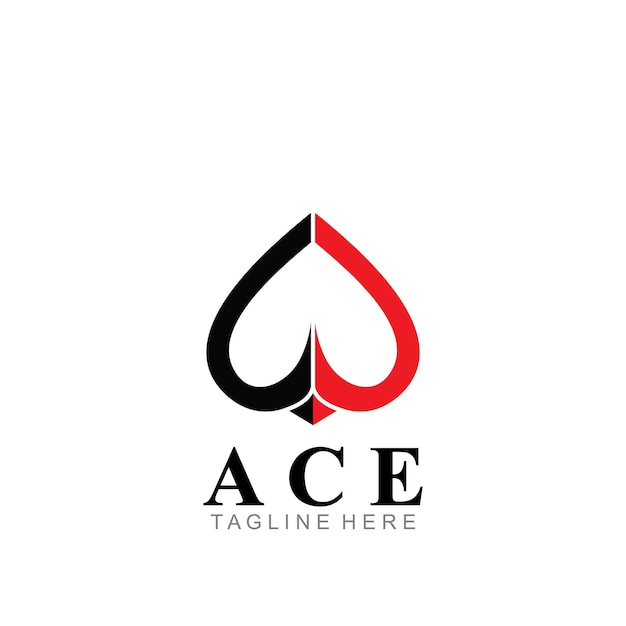 Vector ace logo icon vector illustration template design