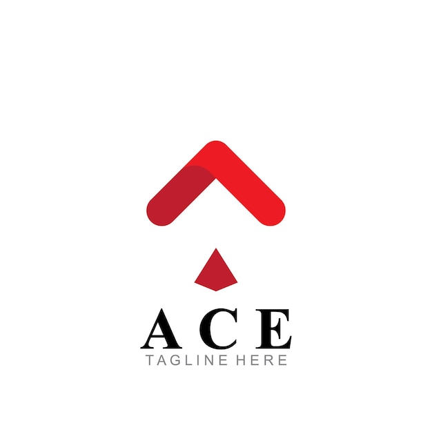 Ace logo icon vector illustration template design