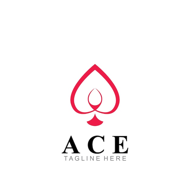 Ace logo icon vector illustration template design