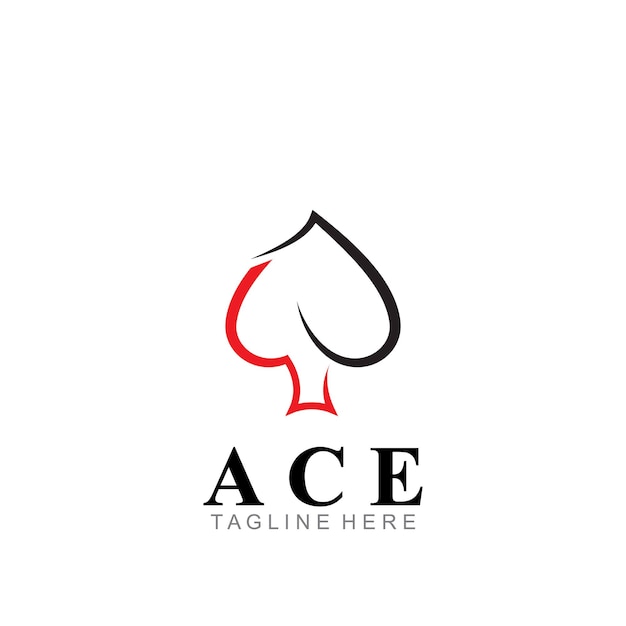 Vector ace logo icon vector illustration template design