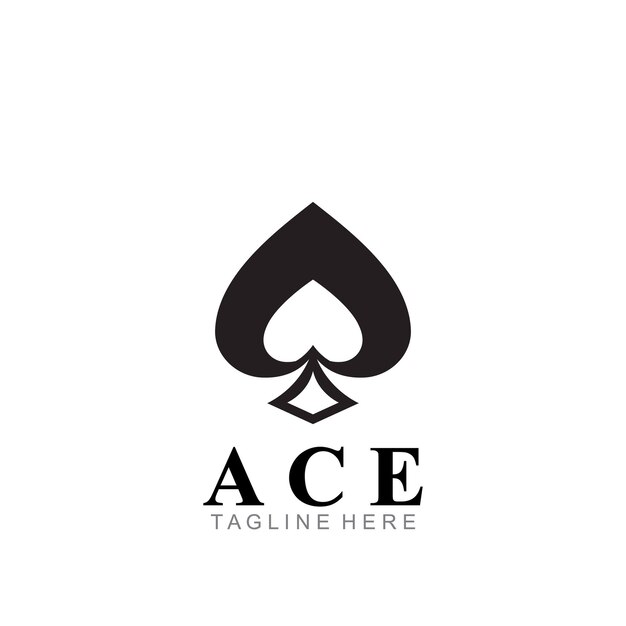 Vector ace logo icon vector illustration template design