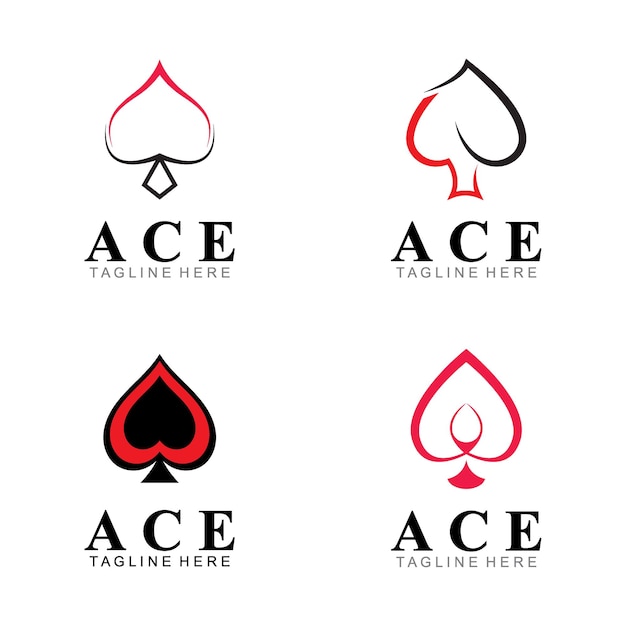 Ace logo icon vector illustration template design