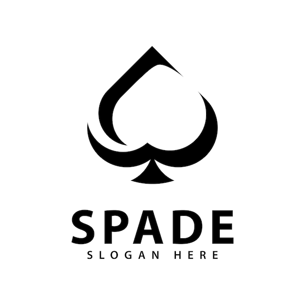 Vector ace of spade logo design vector icon