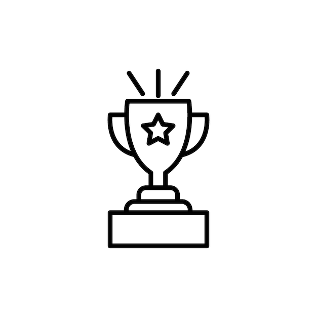 Achievement icon set Winner Top Achievement Design vector symbol Achieve Something Sign