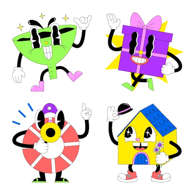 Acid sticker set