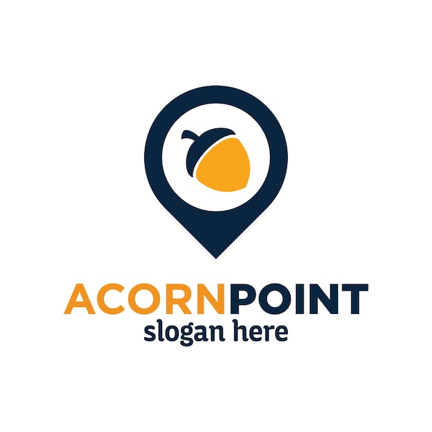 Acorn point logo design