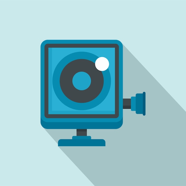 Action camera icon Flat illustration of action camera vector icon for web design