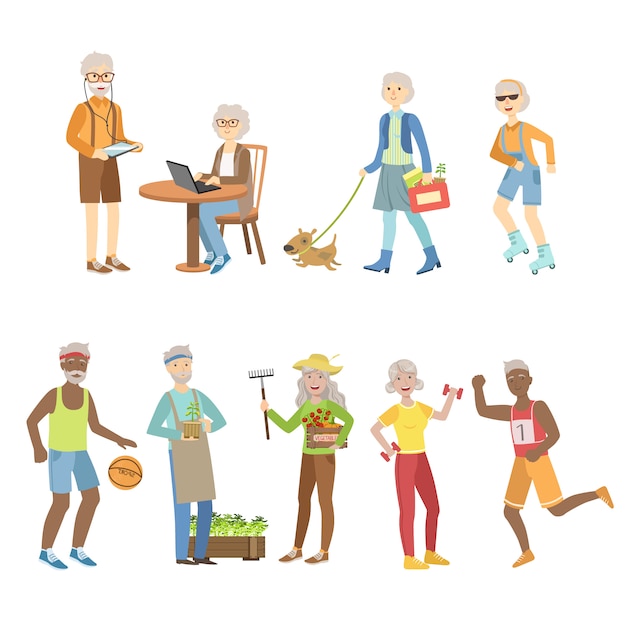 Active And Modern Old People