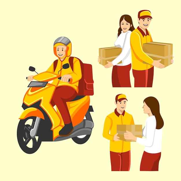 Activities carried out by package delivery officers