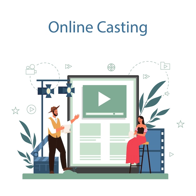 Actor and actress online service or platform