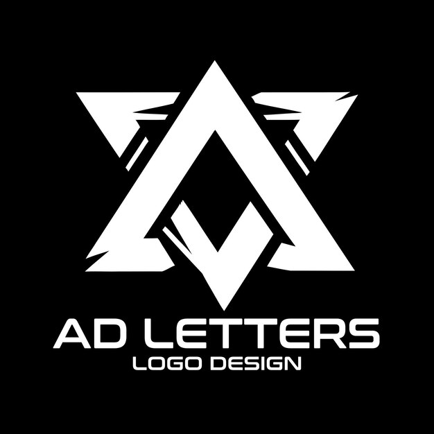 Vector ad letters vector logo design