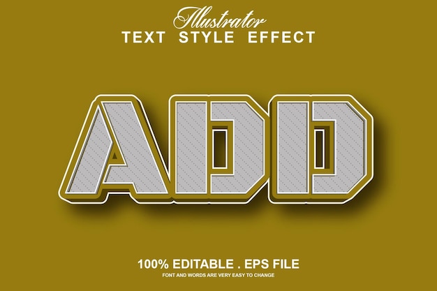 add text effect editable