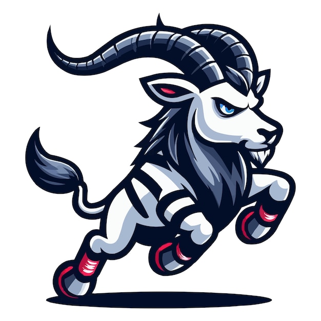 Addax mascot vector illustration on white background