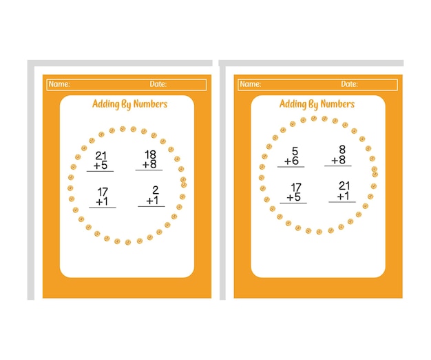 Vector addition math worksheets