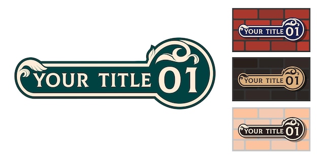 Addressable figured plate with a street number for residential and nonresidential premises houses