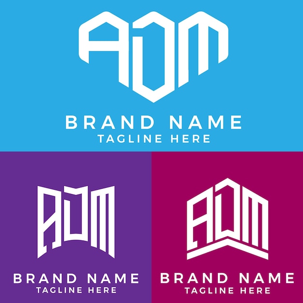 ADM letter logo. ADM best vector image. ADM Monogram logo design for entrepreneur and business.