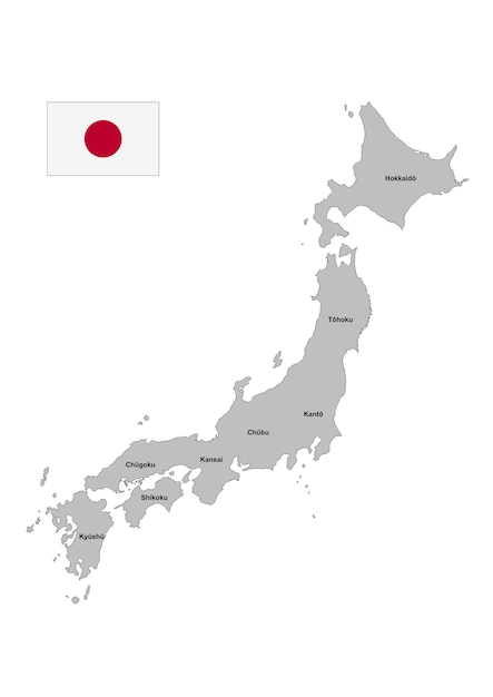 Administrative map of Japan