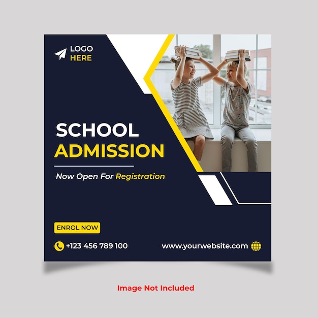 Admission Social Media Post Design