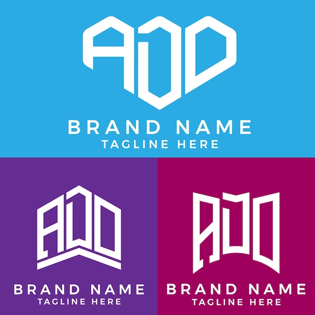 ADO letter logo. ADO best vector image. ADO Monogram logo design for entrepreneur and business.