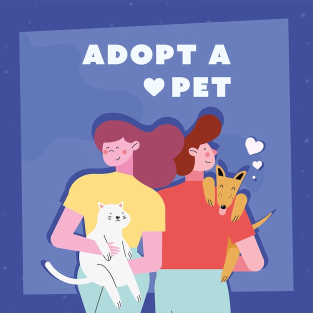 Adopt a pet blue card