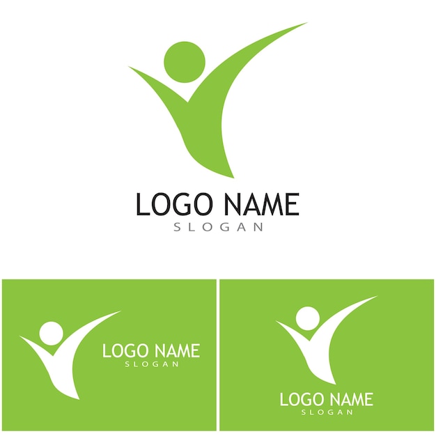 Adoption and community care Logo template vector